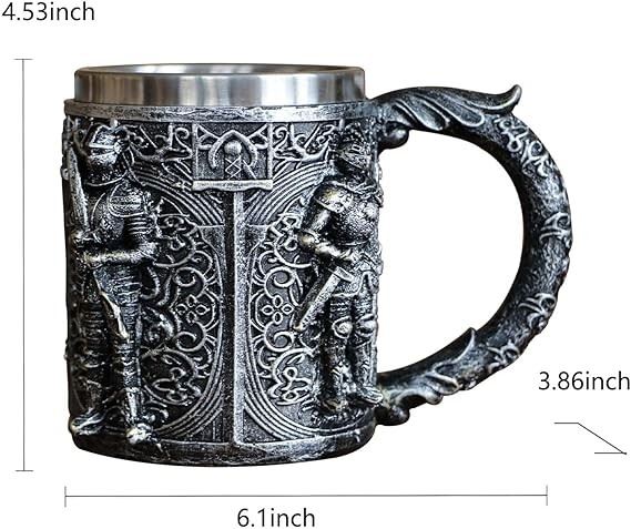 Black & Silver Knights Mug - Novelty