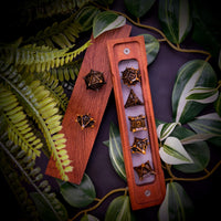 Thumbnail for 7pcs RPG Dice Set - Spiky Gold Metal