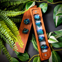 Thumbnail for 7pcs Dice Sharp Filled Tentacle Blue Font Blue