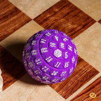 Thumbnail for Purple Raised Face Acrylic - D100 RPG Dice