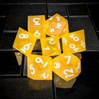 Thumbnail for 7pcs Dice Sharp Frosted Orange