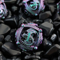 Thumbnail for 7pcs Dice Metal Hollow Dragon Ribbon Pearl