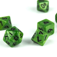 Thumbnail for Silk Olive Green Acrylic - 7pcs RPG Mini Dice Set