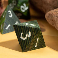 Thumbnail for Worn Green Wood - 7pcs RPG Dice Set