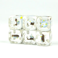 Thumbnail for Blue Donut in Clear Resin - 6pcs D6 RPG Dice Set