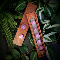 Thumbnail for Butterfly in Pink Resin - 7pcs RPG Full Dice Set