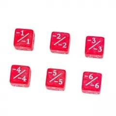 10pcs D6 12mm Dice Acrylic White Font Counter Numbers Pink