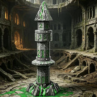Thumbnail for Dice Metal Spinner Tower Green Font Silver