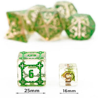 Thumbnail for Castle on Yellow Resin - 7pcs RPG Oversized Dice Set