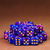 Thumbnail for 12mm Purple & Blue Acrylic - 10pcs D6 RPG Dice Set