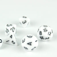 Thumbnail for Solid White Acrylic - 7pcs RPG Mini Dice Set