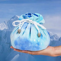 Thumbnail for Star on White & Blue Bag with Compartments - Soft Dice Storage