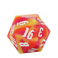 Thumbnail for Orange & Yellow Layered Silicone - D20 RPG Dice