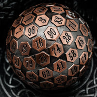 Thumbnail for D100 RPG Dice - Copper Metal