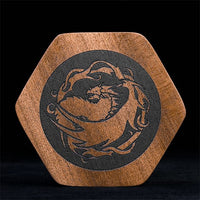 Thumbnail for Dragon on Sapele Wood -  Hinged Dice Storage