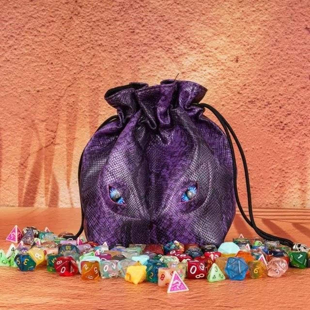 Eyes on Purple PU Leather - Storage Bag