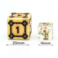 Thumbnail for Castle on Dragon Bone Resin - 7pcs RPG Oversized Dice Set