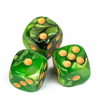 Thumbnail for 16mm Green Acrylic  - 6pcs D6 RPG Dice Set