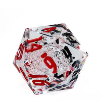 Thumbnail for Bubbles in Clear Sharp Acrylic - D20 RPG Dice