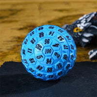 Thumbnail for Blue Raised Face Acrylic - D100 RPG Dice