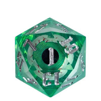 Thumbnail for Eye Ball in Green Filled Sharp Resin - 7pcs RPG Dice Set