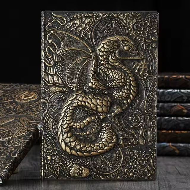 Gold Slittle Dragon - A5 Hardback Journal