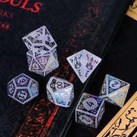 Thumbnail for White Quartz Gemstone - 7pcs RPG Dice Set