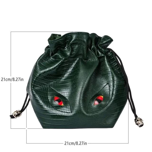 Eyes on Green PU Leather - Storage Bag