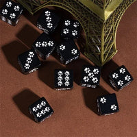 Thumbnail for Paw on Black Resin - 6pcs D6 RPG Dice Set