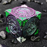 Thumbnail for Dice Metal Spinner Cube Green Purple