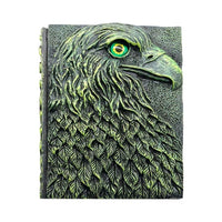 Thumbnail for Green Resin Eagle - A5 Handmade Hardback Notebook