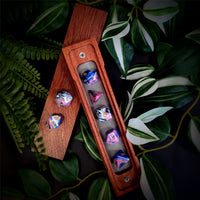 Thumbnail for 7pcs Dice Acrylic Blend Gold Font White Pink Blue Black