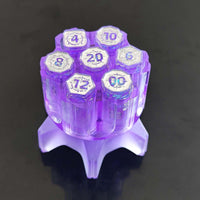 Thumbnail for 7pcs Dice Resin Unique Bullet Candy Silver Font Red