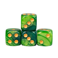 Thumbnail for 12mm Green Acrylic - 10pcs D6 RPG Dice Set