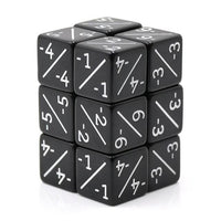 Thumbnail for 16mm Black Counter Numbers Acrylic  - 6pcs D6 RPG Dice Set