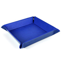 Thumbnail for Royal Blue & Blue PU Leather - Square Hard Dice Tray