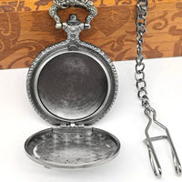 Thumbnail for Guitar on Silver Pocket Watch with Mini Dice - Pendant