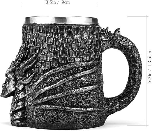 Black Scales & Dragon Mug - Novelty