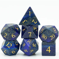 Thumbnail for Blue Lapis Lazuli Gemstone - 7pcs RPG Dice Set