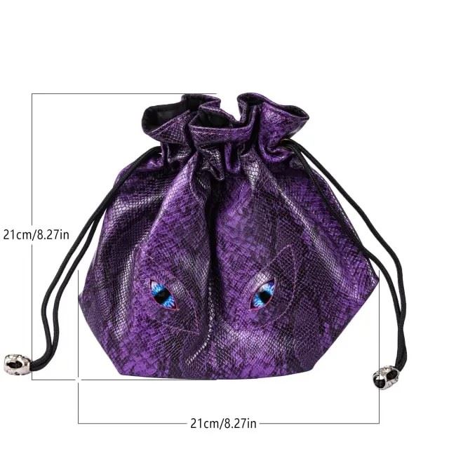 Eyes on Purple PU Leather - Storage Bag