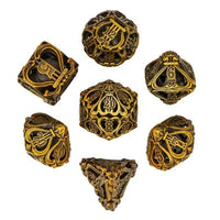 Thumbnail for 7pcs Dice Metal Hollow Lute Gold