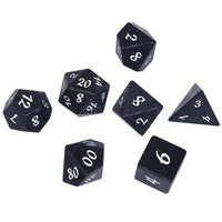 Thumbnail for Blue Goldstone Gemstone - 7pcs RPG Dice Set