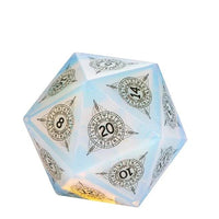 Thumbnail for Astrology on Opalite Gemstone - D20 RPG Dice