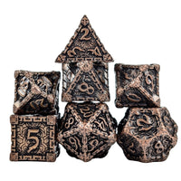 Thumbnail for 7pcs RPG Dice Set - Copper Metal