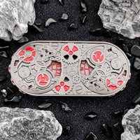 Thumbnail for Dice Metal Spinner Nuclear Double Red Font Nickel