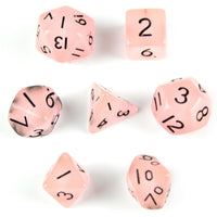 Thumbnail for Glow in the Dark Pink Acrylic - 7pcs RPG Mini Dice Set