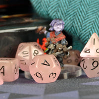 Thumbnail for Glow in the Dark Pink Acrylic - 7pcs RPG Mini Dice Set