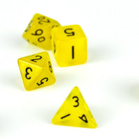 Thumbnail for Silk Yellow Acrylic - 7pcs RPG Mini Dice Set