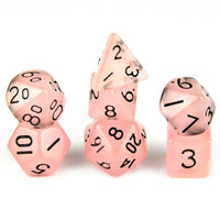 Thumbnail for Glow in the Dark Pink Acrylic - 7pcs RPG Mini Dice Set