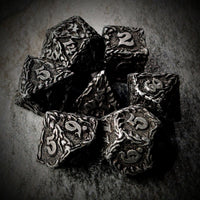 Thumbnail for 7pcs Dice Metal Druid Vine Wash Silver